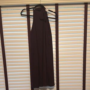 Loft Elegant Burgundy Sleeveless Dress -Size Large-NWT